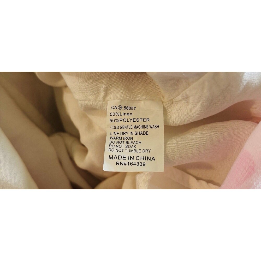 Petal and Pup Reagan One-Shoulder Linen Blend Lined Midi Dress Size Medium NWOT - Picture 8 of 8